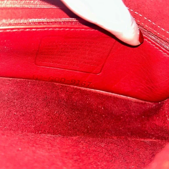 Vintage coach 9167 over counter camera bag crossbody red leather retro y2 legacy - Picture 13 of 14